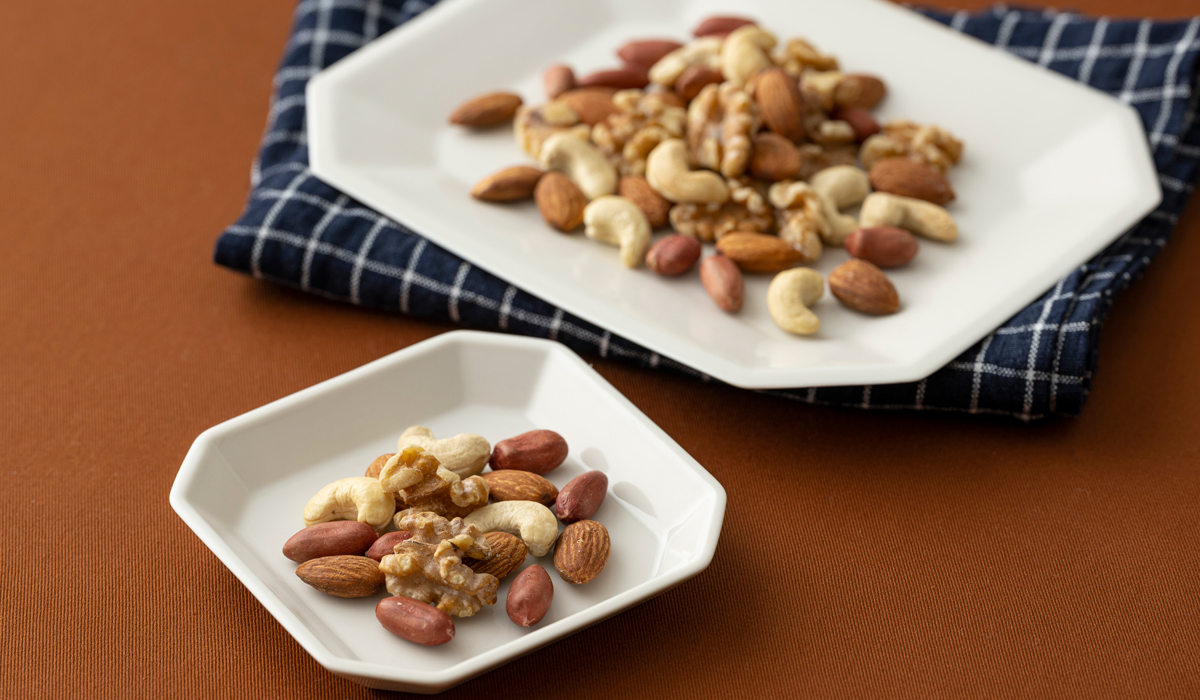小分け分のミックスナッツ
