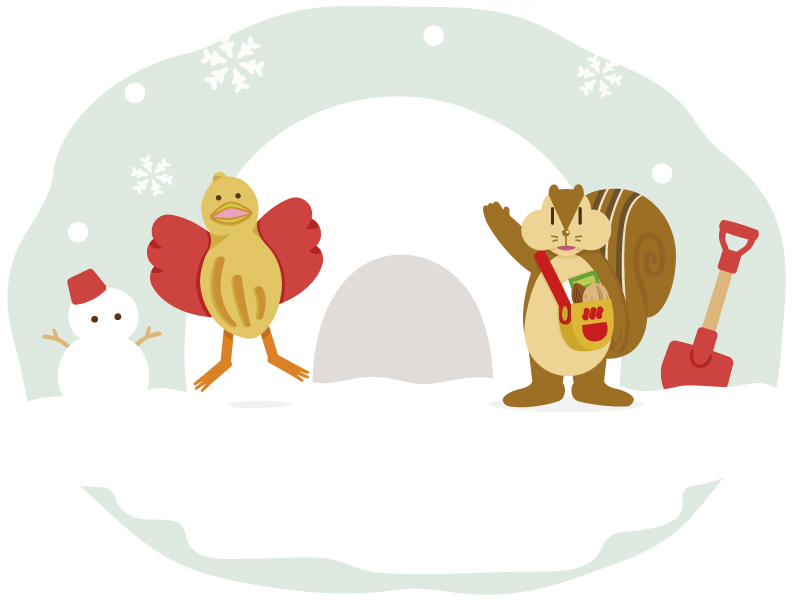 ぴぃきち・ハカセのナッツアート