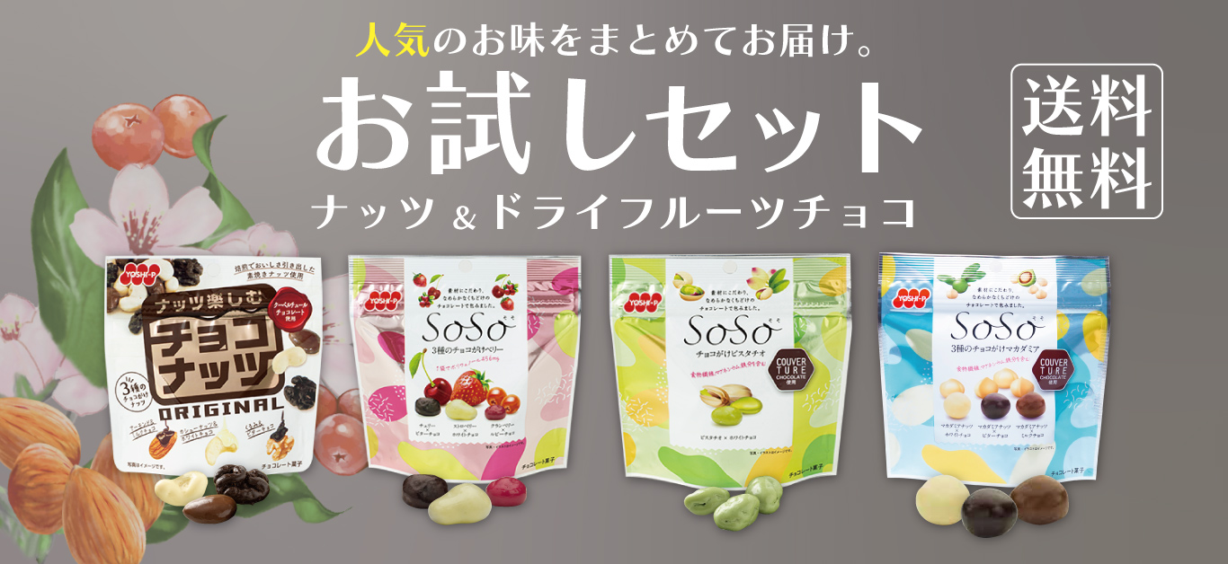 ナッツ＆ドライフルーツチョコセット【お試し価格】