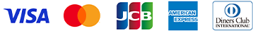 VISA MasterCard JCB AmericanEXPRESS DinersClub