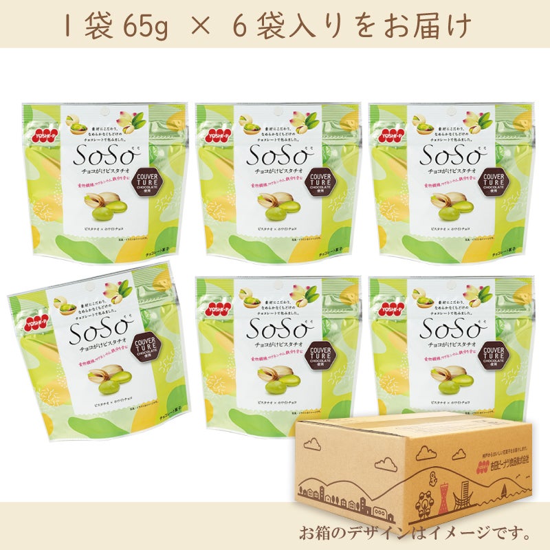 SOSO チョコがけピスタチオ  40g×6袋