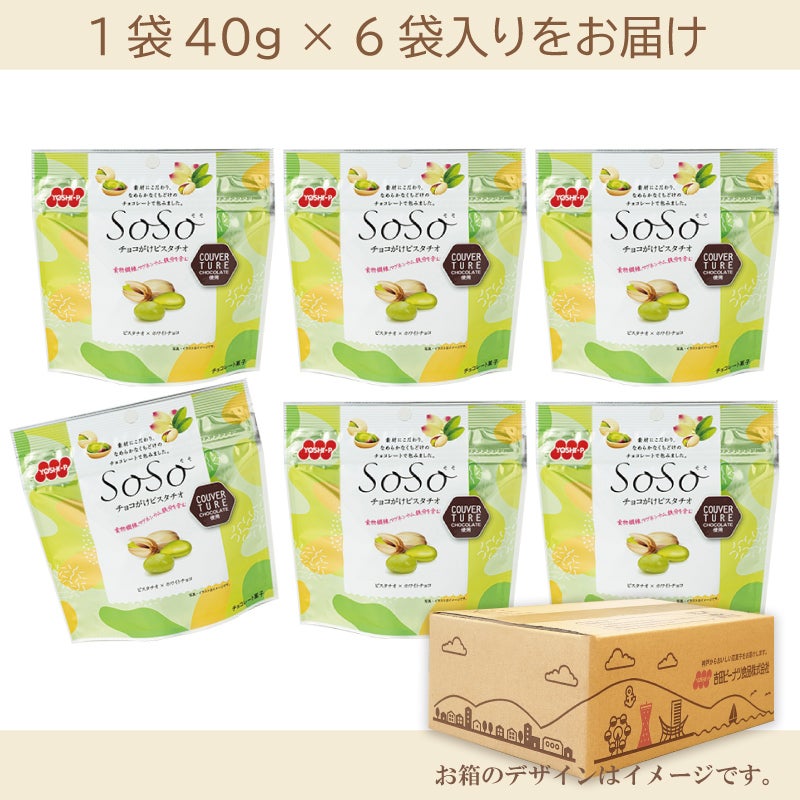 SOSO チョコがけピスタチオ  40g×6袋